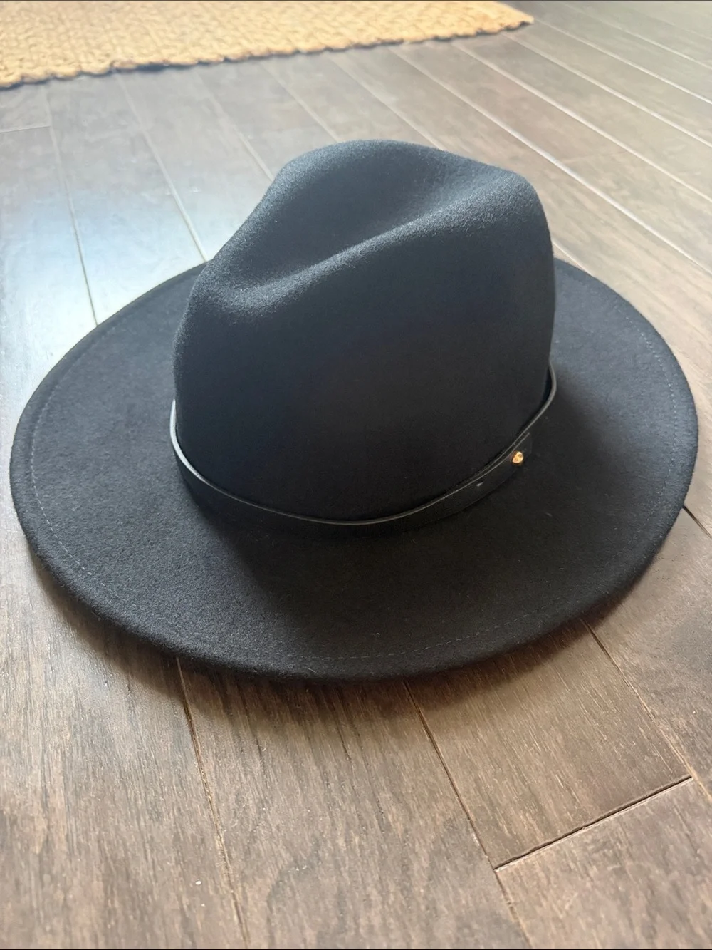 NWT Free People Wythe 100% Wool Leather Band Fedora